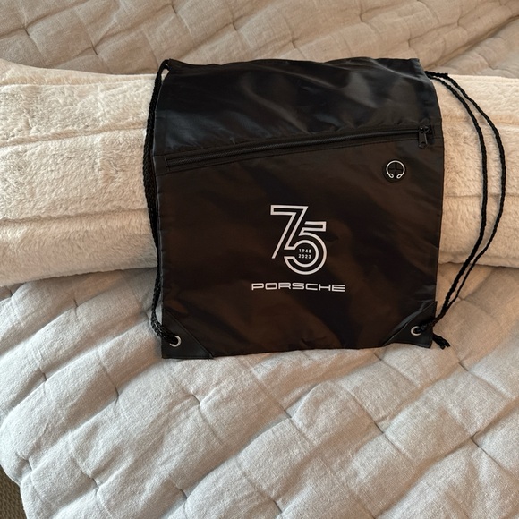 Black Drawstring Backpack - Picture 2 of 3